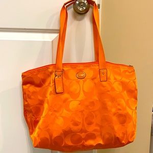 Coach travel tote